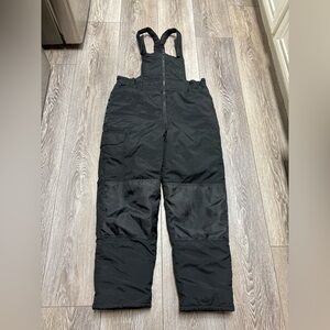 Cherokee Black Nylon Bib Overalls
